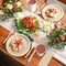 400pcs Compostable Paper Plates Set Eco-friendly Heavy-duty Disposable Paper Plates Cutlery Includes Biodegradable Plate, Forks, Knives, Spoons, Cups and Straws for Wedding Party